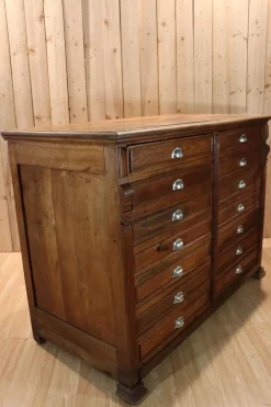 Pamono Antique 14-Drawer Trade Cabinet, 1900 Discount