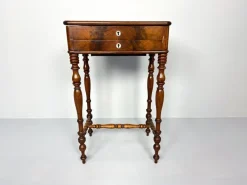 Pamono Antique Dutch Sewing Table in Mahogany, 1880s Hot