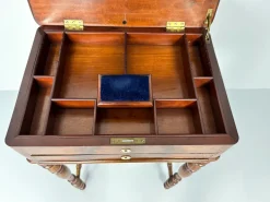 Pamono Antique Dutch Sewing Table in Mahogany, 1880s Hot