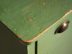 Pamono Antique Emerald Green Kitchen Cabinet, 1920s Clearance