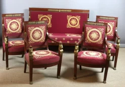 Pamono Antique Empire Salon Seating, Set of 5 Sale