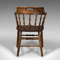 Pamono Antique English Ash & Elm Captains Chair, 1900 Online