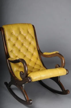 Pamono Antique English Chesterfield Rocking Chair Outlet
