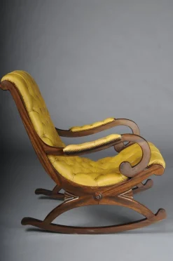 Pamono Antique English Chesterfield Rocking Chair Outlet