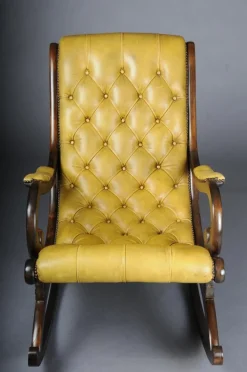 Pamono Antique English Chesterfield Rocking Chair Outlet