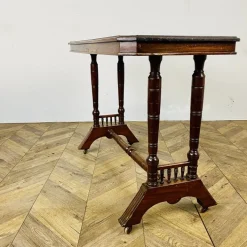 Pamono Antique English Console Table on Castors in Mahogany, 1800s Clearance