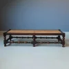 Pamono Antique English Foot Bench with Rattan, 1920s Discount