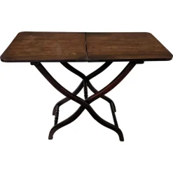 Pamono Antique English Mahogany Folding Table, 1890s