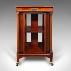 Pamono Antique English Rotary Bookcase, 1910 New