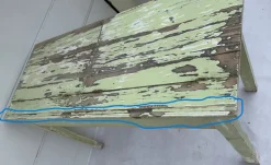 Pamono Antique Farmhouse Table from Schröder J, 1920s Outlet