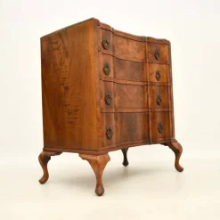Pamono Antique Figured Walnut Chest of Drawers, 1890s Sale