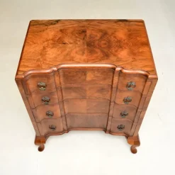 Pamono Antique Figured Walnut Chest of Drawers, 1890s Sale
