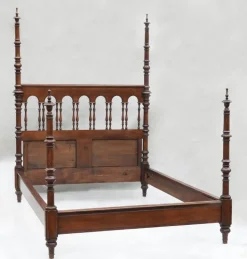 Pamono Antique Four Post Bed, France, 19th Century