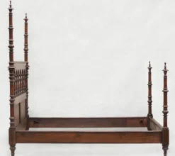 Pamono Antique Four Post Bed, France, 19th Century