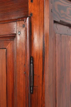 Pamono Antique French American Pine Cabinet, 1900s