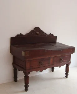 Pamono Antique French Butcher Block in Beech Hot