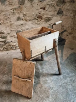 Pamono Antique French Butter Churn in Chestnut, 1890s Outlet