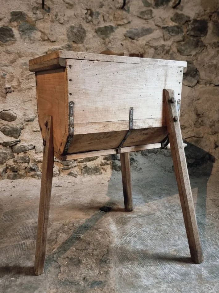 Pamono Antique French Butter Churn in Chestnut, 1890s Outlet
