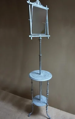 Pamono Antique French Cast Iron Adjustable Shaving Stand Sale