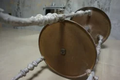 Pamono Antique French Cast Iron Adjustable Shaving Stand Sale