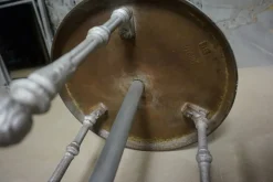 Pamono Antique French Cast Iron Adjustable Shaving Stand Sale