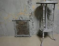 Pamono Antique French Cast Iron Adjustable Shaving Stand Sale