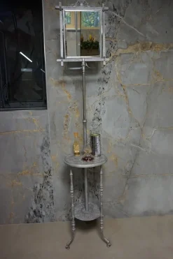 Pamono Antique French Cast Iron Adjustable Shaving Stand Sale