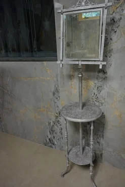 Pamono Antique French Cast Iron Adjustable Shaving Stand Sale