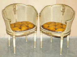 Pamono Antique French Chesterfield Leather Armchairs, 1880, Set of 2 Outlet