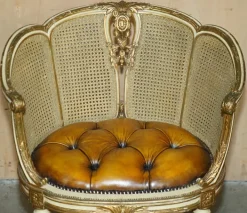 Pamono Antique French Chesterfield Leather Armchairs, 1880, Set of 2 Outlet