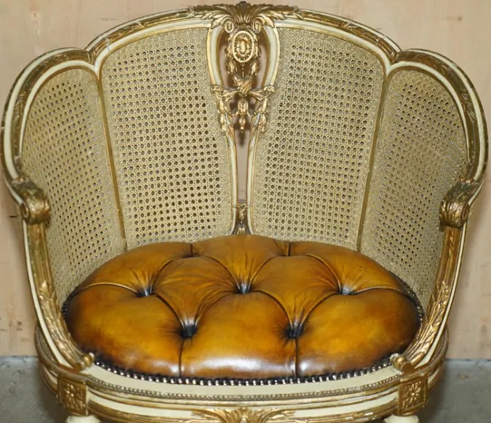 Pamono Antique French Chesterfield Leather Armchairs, 1880, Set of 2 Outlet