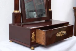 Pamono Antique French Empire Dressing Mirror in Mahogany with Gilt Bronze Applications Online