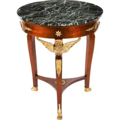 Pamono Antique French Empire Marble and Ormolu Occasional Table, 19th Century Best