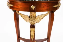 Pamono Antique French Empire Marble and Ormolu Occasional Table, 19th Century Best