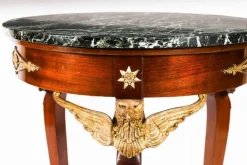 Pamono Antique French Empire Marble and Ormolu Occasional Table, 19th Century Best