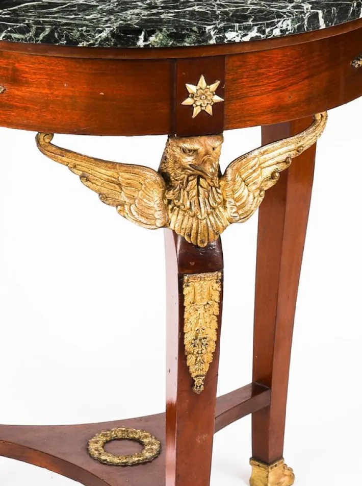 Pamono Antique French Empire Marble and Ormolu Occasional Table, 19th Century Best