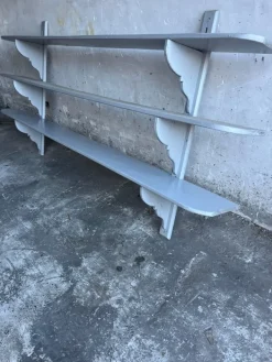 Pamono Antique French Industrial Style Wall Rack New