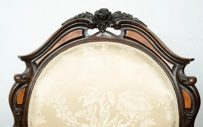 Pamono Antique French Louis Philippe Armchairs in Exotic Fine Woods, Mid-19th Century, Set of 2 Online