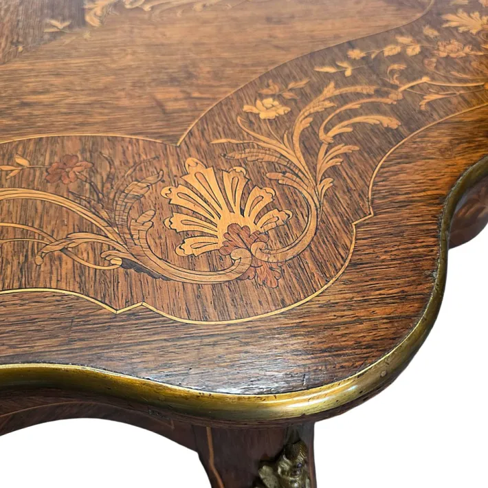 Pamono Antique French Louis XV Style Table with Drawer, 1800s Clearance