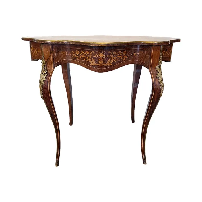 Pamono Antique French Louis XV Style Table with Drawer, 1800s Clearance