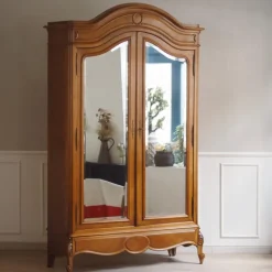 Pamono Antique French Louis XV Style Mirror Cabinet, 1890s