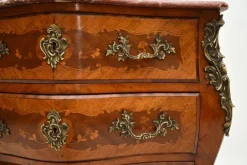 Pamono Antique French Marble Top Bombe Commode, 1890s