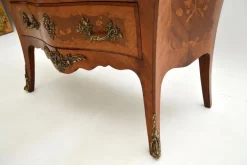 Pamono Antique French Marble Top Bombe Commode, 1890s