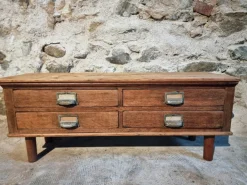 Pamono Antique French Oak and Pine Chest of 4 Drawers, 1900s Clearance
