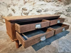 Pamono Antique French Oak and Pine Chest of 4 Drawers, 1900s Clearance