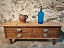 Pamono Antique French Oak and Pine Chest of 4 Drawers, 1900s Clearance