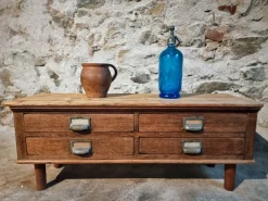 Pamono Antique French Oak and Pine Chest of 4 Drawers, 1900s Clearance