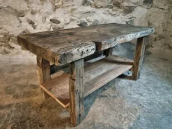 Pamono Antique French Oak Workbench, 1890s Hot
