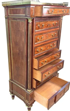 Pamono Antique French Secretaire in Mahogany, 1870