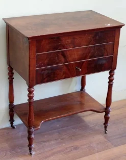 Pamono Antique French Side Table on Casters Clearance